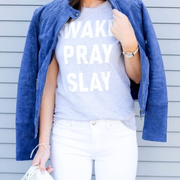 Bernardo Suede Moto Jacket in Royal Blue - Picture 4 of 4